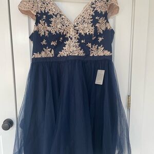 Chi Chi Curve Joan Dress Navy